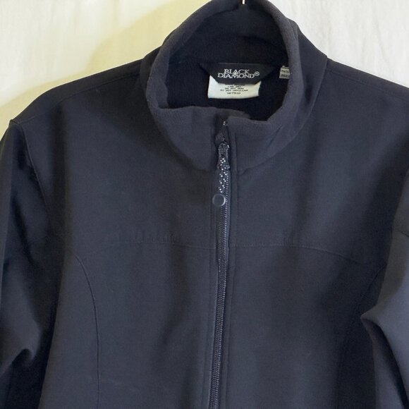 Women's BLACK DIAMOND Soft shell Jacket - Size Large / Black / Fleece Lining - Picture 2 of 10